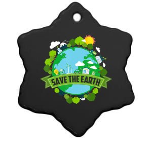 Save Our Planet Earth Day Meaningful Gift Ceramic Star Ornament