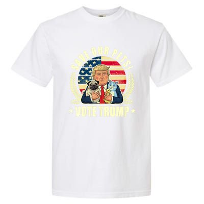 Save Our Pets Vote For Trump 2024 Trump Vance 2024 Election Garment-Dyed Heavyweight T-Shirt