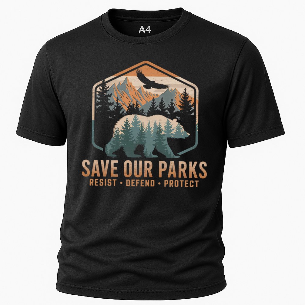 Save Our Parks Resist National Park Protect Alt Us Parks Cooling Performance Crew T-Shirt