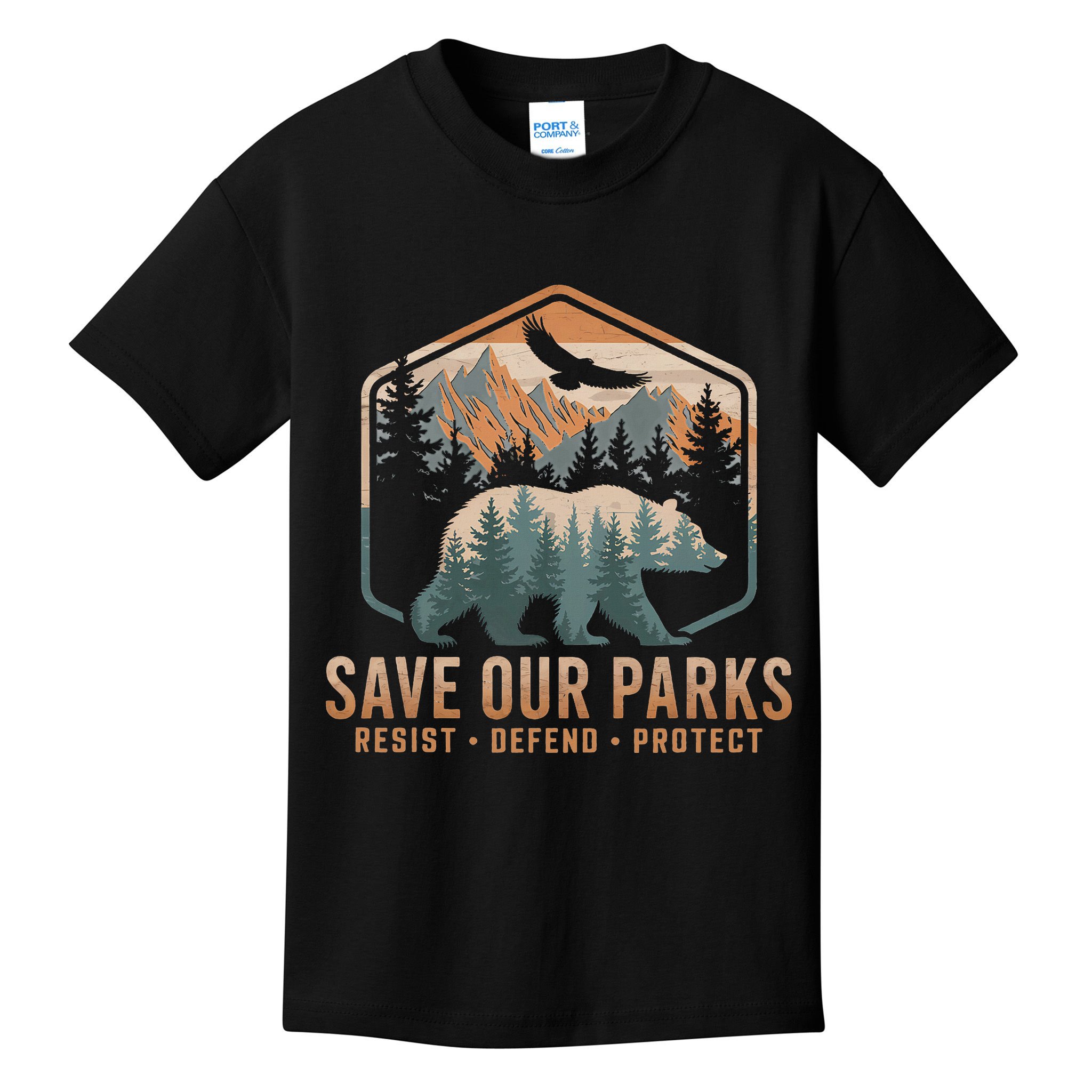 Save Our Parks Resist National Park Protect Alt Us Parks Kids T-Shirt