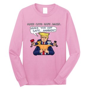 Save Our Pets Cats 2024 Make Pets Safe Again Vote Trump Long Sleeve Shirt