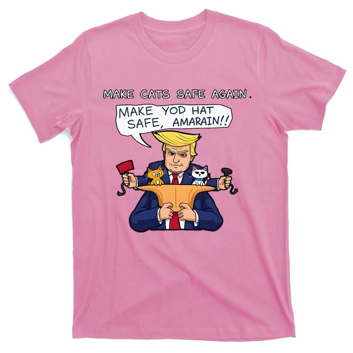 Save Our Pets Cats 2024 Make Pets Safe Again Vote Trump T-Shirt