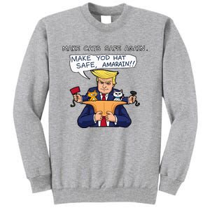 Save Our Pets Cats 2024 Make Pets Safe Again Vote Trump Tall Sweatshirt