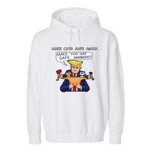 Save Our Pets Cats 2024 Make Pets Safe Again Vote Trump Garment-Dyed Fleece Hoodie