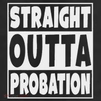 Straight Outta Probation Adult Drive Performance Visor