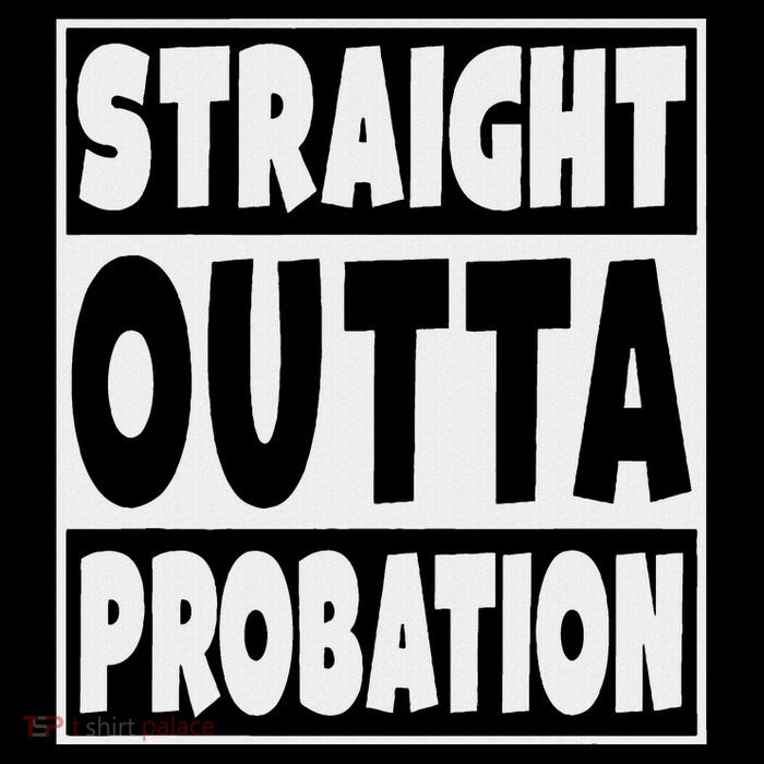 Straight Outta Probation Cooling Performance Long Sleeve Crew