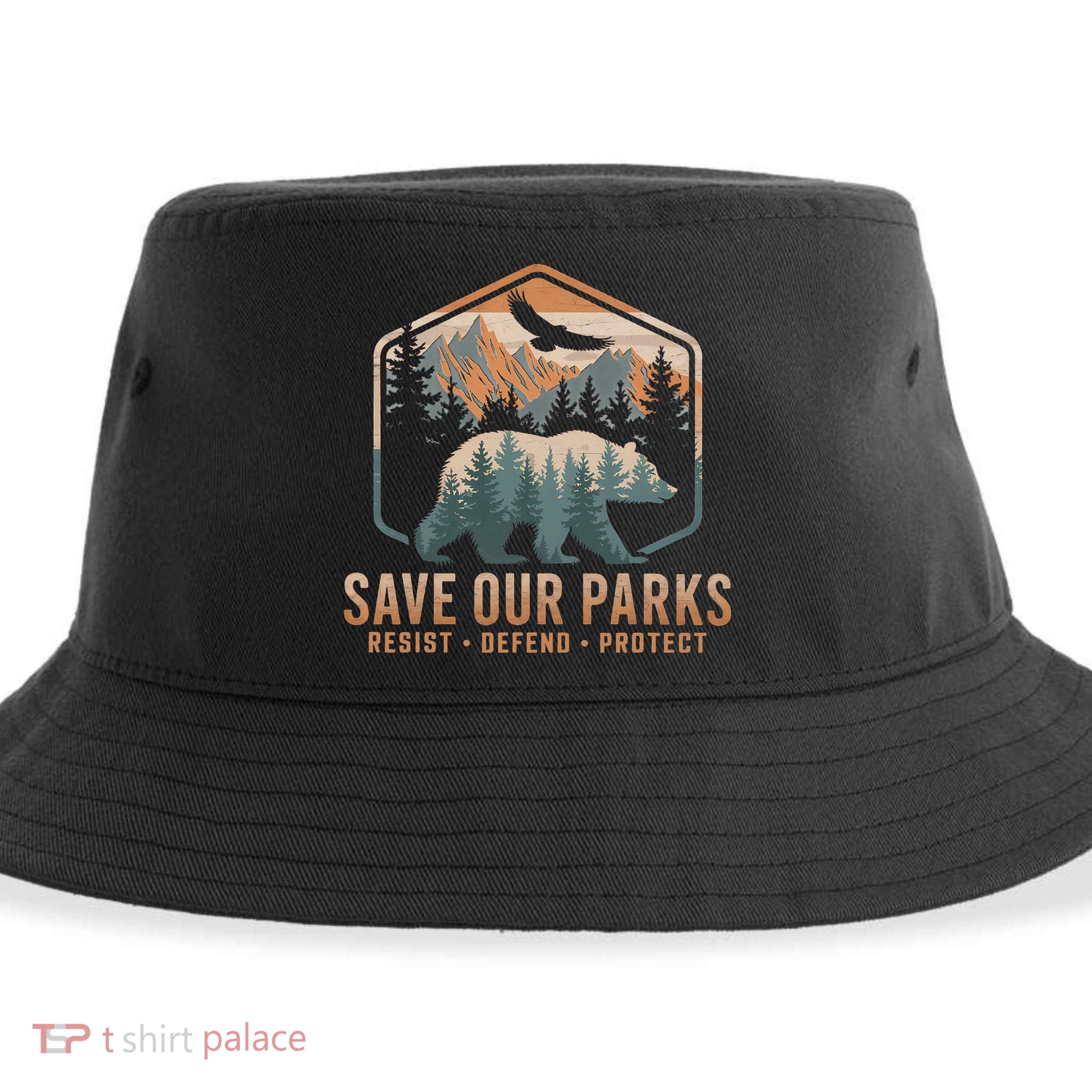 Save Our Parks Resist National Park Protect Alt Us Parks Sustainable Bucket Hat