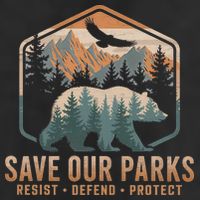 Save Our Parks Resist National Park Protect Alt Us Parks Adult Drive Performance Visor