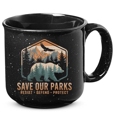 Save Our Parks Resist National Park Protect Alt Us Parks 15oz Campfire Ceramic Mug