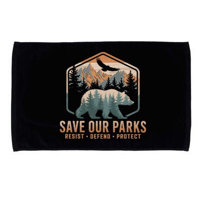 Save Our Parks Resist National Park Protect Alt Us Parks Microfiber Hand Towel