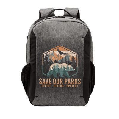 Save Our Parks Resist National Park Protect Alt Us Parks Vector Backpack
