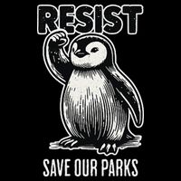 Save Our Parks Pocket Penguin Resist Protest National Parks Premium T-Shirt