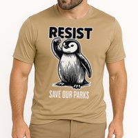 Save Our Parks Pocket Penguin Resist Protest National Parks Cooling Performance Crew T-Shirt