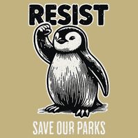 Save Our Parks Pocket Penguin Resist Protest National Parks Cooling Performance Crew T-Shirt