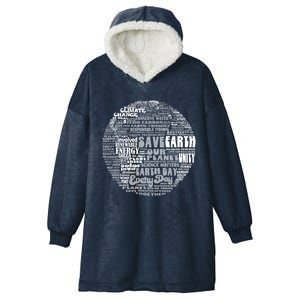 Save Our Planet Climate Change Is Real Save Earth Gift Hooded Wearable Blanket