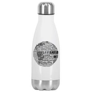 Save Our Planet Climate Change Is Real Save Earth Gift Stainless Steel Insulated Water Bottle