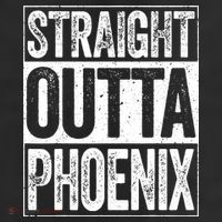 Straight Outta Phoenix Arizona State 7 Panel Mesh Trucker Snapback Hat