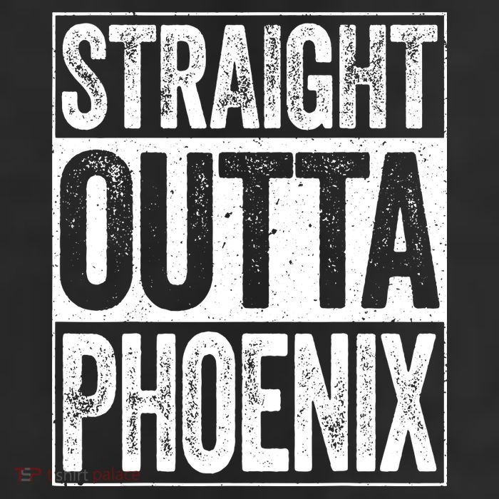 Straight Outta Phoenix Arizona State 7 Panel Mesh Trucker Snapback Hat