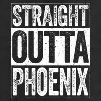 Straight Outta Phoenix Arizona State Adult Drive Performance Visor
