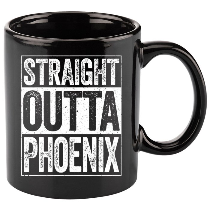 Straight Outta Phoenix Arizona State 11oz C Handle Ceramic Mug