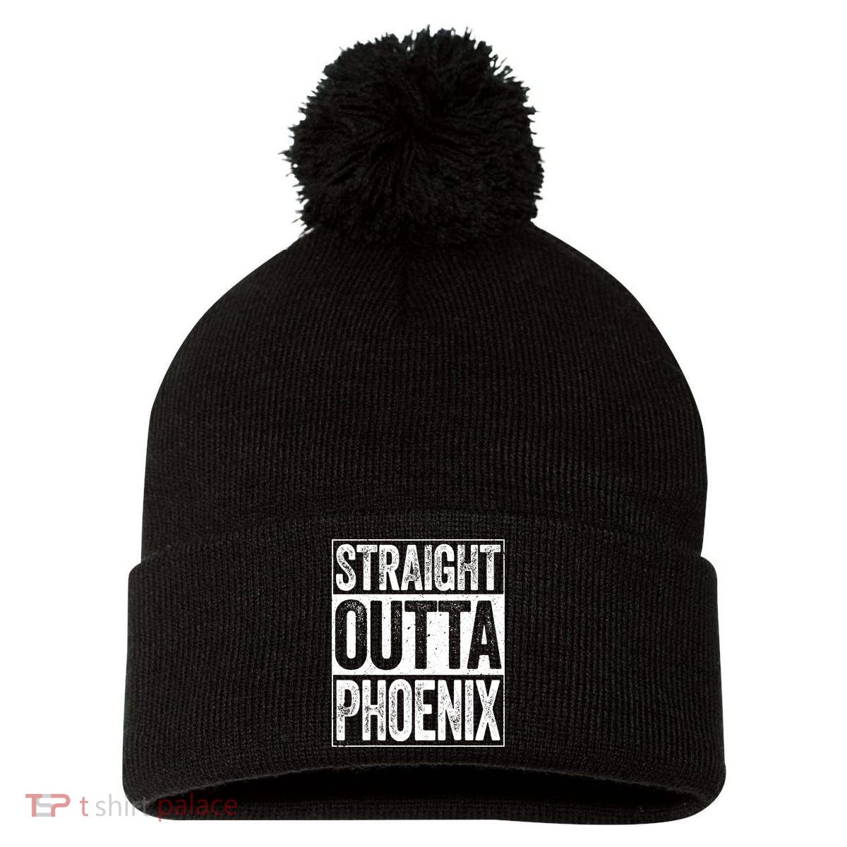 Straight Outta Phoenix Arizona State Pom Pom 12in Knit Beanie