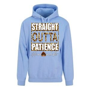 Straight Outta Patience Momlife Leopard Print Mothers Day Gift Unisex Surf Hoodie