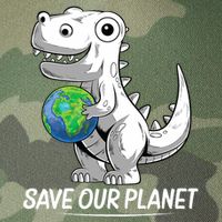Save Our Planet Earth Day 2024 T Rex Environment Legacy Tie Dye Trucker Hat