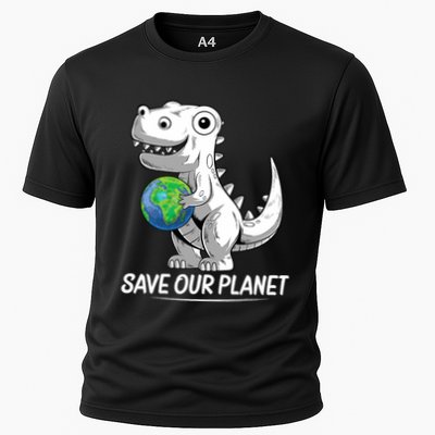 Save Our Planet Earth Day 2024 T Rex Environment Performance Shirt