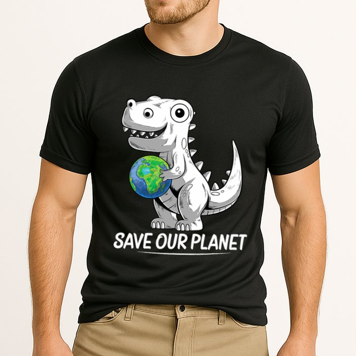 Save Our Planet Earth Day 2024 T Rex Environment Performance Shirt