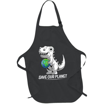 Save Our Planet Earth Day 2024 T Rex Environment Apron
