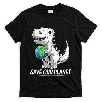 Save Our Planet Earth Day 2024 T Rex Environment T-Shirt
