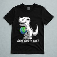 Save Our Planet Earth Day 2024 T Rex Environment T-Shirt
