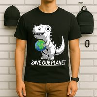 Save Our Planet Earth Day 2024 T Rex Environment T-Shirt