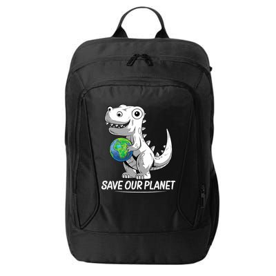 Save Our Planet Earth Day 2024 T Rex Environment City Backpack