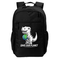 Save Our Planet Earth Day 2024 T Rex Environment Backpack