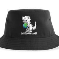 Save Our Planet Earth Day 2024 T Rex Environment Sustainable Bucket Hat