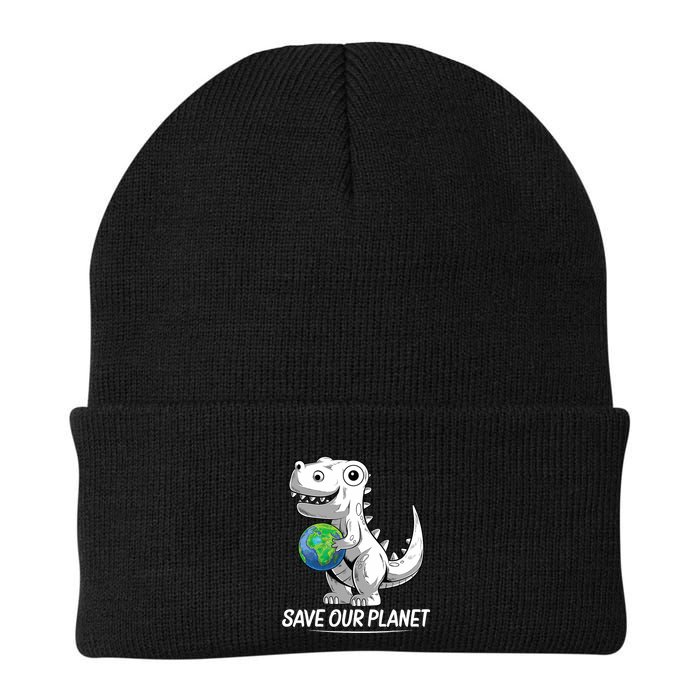 Save Our Planet Earth Day 2024 T Rex Environment Beanie