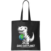 Save Our Planet Earth Day 2024 T Rex Environment Bag