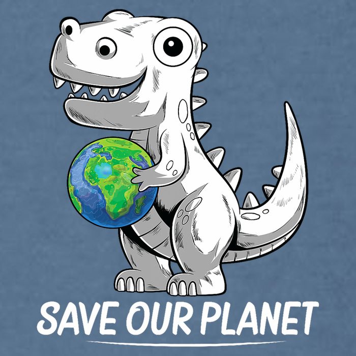 Save Our Planet Earth Day 2024 T Rex Environment Garment-Dyed Sweatshirt