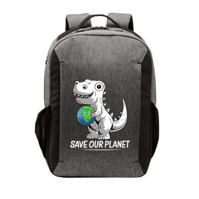 Save Our Planet Earth Day 2024 T Rex Environment Vector Backpack