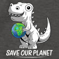 Save Our Planet Earth Day 2024 T Rex Environment Vector Backpack