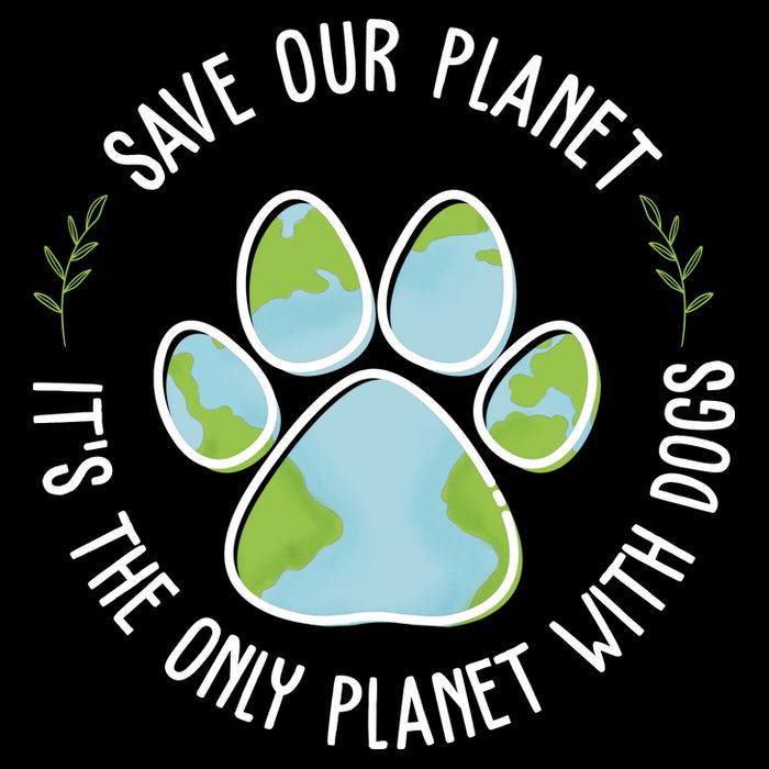 Save Our Planet It's The Only Planet With Dogs Earth Day 7-Panel Snapback Hat