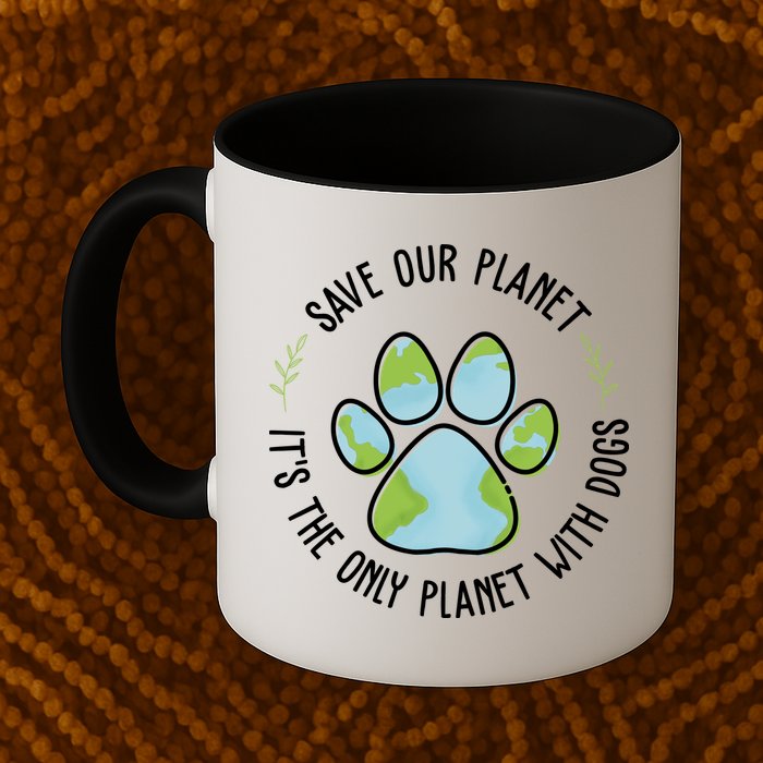 Save Our Planet It's The Only Planet With Dogs Earth Day Mug