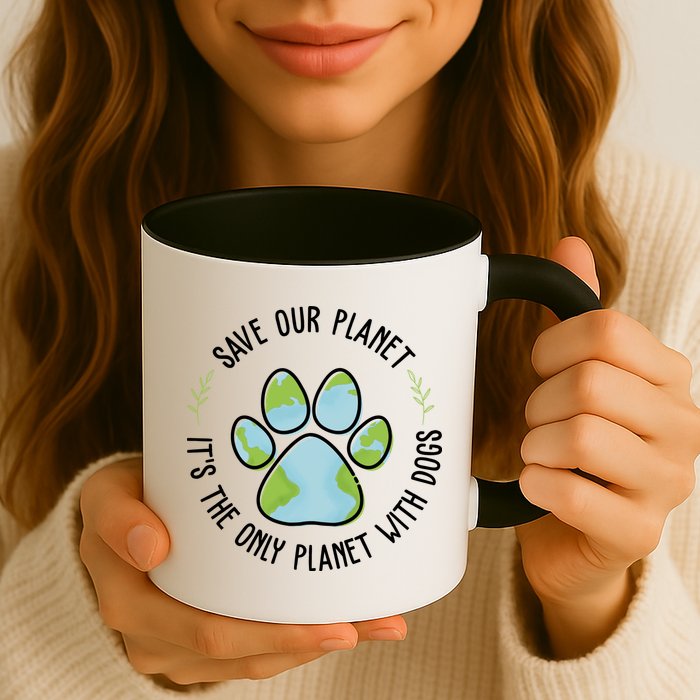 Save Our Planet It's The Only Planet With Dogs Earth Day Mug