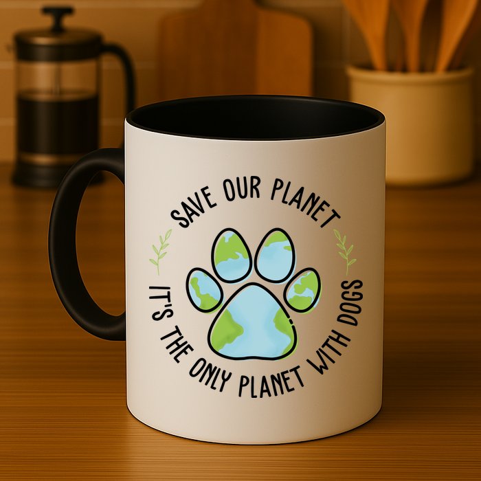 Save Our Planet It's The Only Planet With Dogs Earth Day Mug