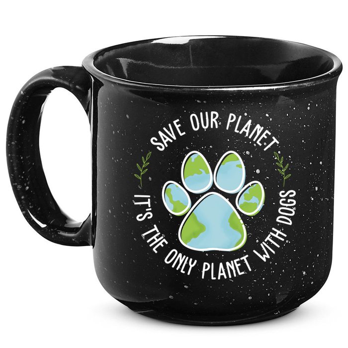Save Our Planet It's The Only Planet With Dogs Earth Day 15oz Campfire Ceramic Mug