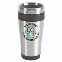 Save Our Planet It's The Only Planet With Dogs Earth Day 16oz Travel Tumbler