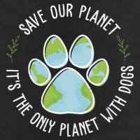 Save Our Planet It's The Only Planet With Dogs Earth Day 25L Jumbo Tote