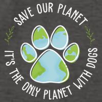 Save Our Planet It's The Only Planet With Dogs Earth Day Vector Backpack