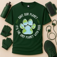 Save Our Planet It's The Only Planet With Dogs Earth Day Performance Shirt